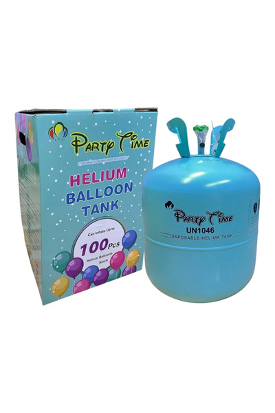 Generic Party Time Disposable Helium Balloon Tank Party Kit Inflate up to 100...