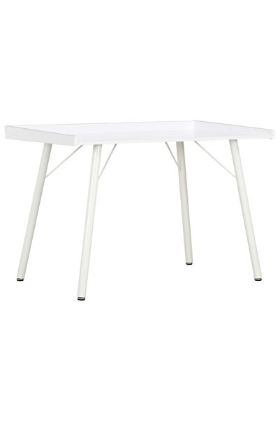 vidaxl Birou, alb, 90 x 50 x 79 cm