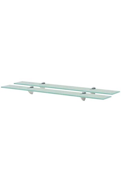 vidaxl Rafturi suspendate, 2 buc., 80 x 10 cm, sticlă, 8 mm