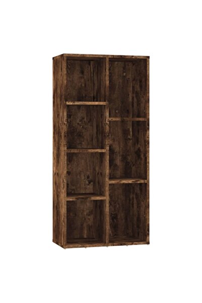 vidaxl Bibliotecă, stejar fumuriu, 50x25x106 cm
