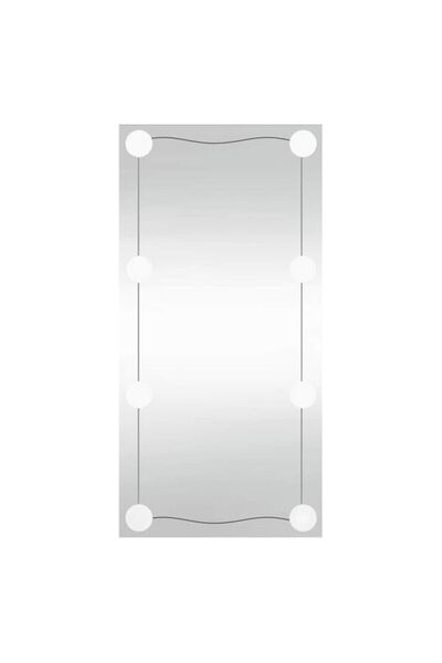 vidaxl Oglindă de perete cu lumini LED, dreptunghiulară, din sticlă, 30 x 60 cm