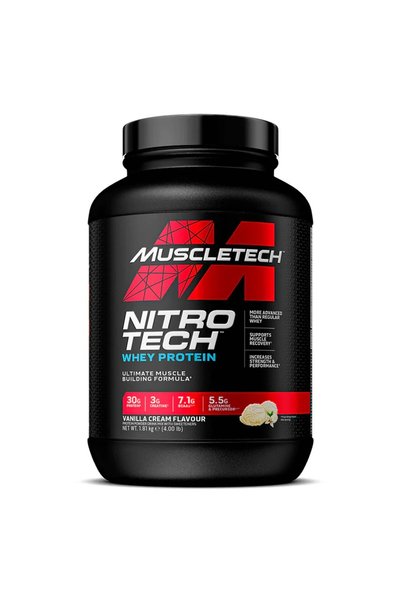 MUSCLETECH Νίτρο Τεκ Πρωτεΐνη Ορού Γάλακτος (1810 γρ.) Κρέμα Βανίλιας