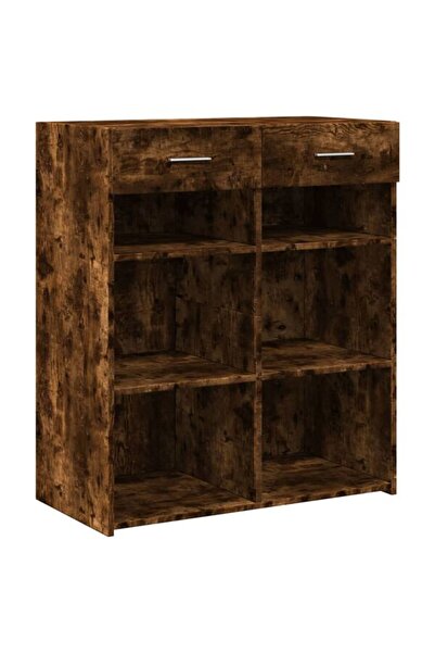 vidaxl Dulap, stejar afumat, 80 x 42.5 x 93 cm, lemn prelucrat