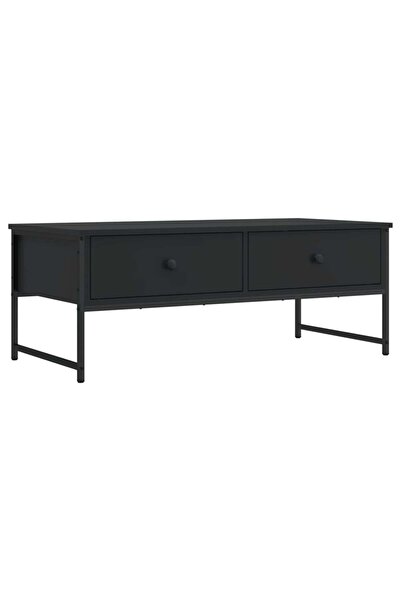 vidaxl Măsuță de cafea, negru, 101x49x39,5 cm, lemn prelucrat