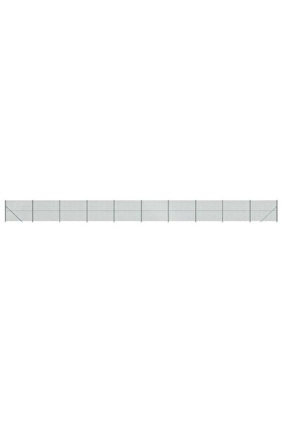 vidaxl Gard din plasă de sârmă cu bordură la sol, Verde, 1,8 x 25 m