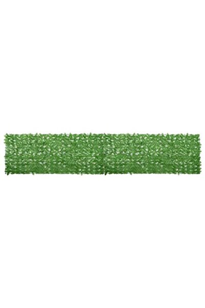 vidaxl Paravan de balcon, frunze verzi, 500 x 100 cm