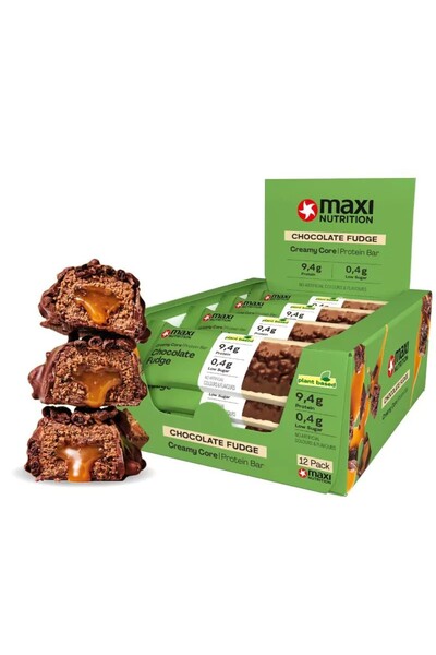 Maxi Nutrition Βίγκαν Μπάρα Πρωτεΐνης με Κρεμώδη Κρέμα Σοκολάτας Φοντάν (12 x...