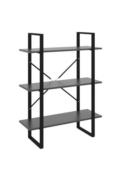vidaxl Bibliotecă, gri, 80x30x105 cm, PAL
