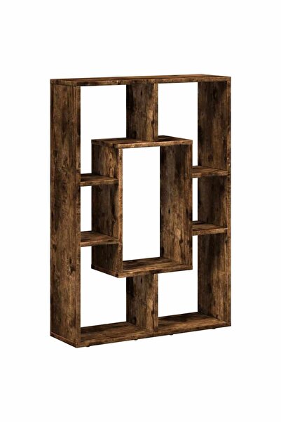 vidaxl Bibliotecă, stejar fumuriu, 63x20x90 cm, lemn prelucrat