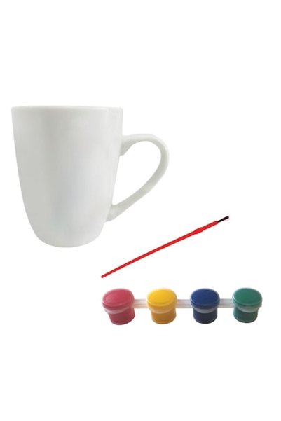 AAA Set creativ  "Picturează-ți cana " cu 4 culori și pensulă 345ml