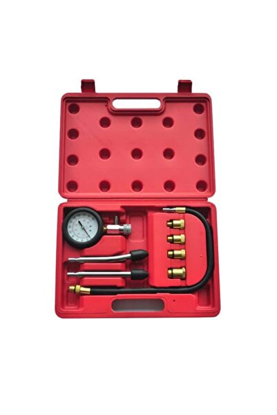 vidaxl Kit de testare a compresiei motorului pe benzină, 9 piese