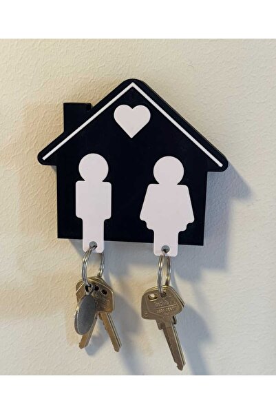 Abundix3Dstudio Household Wall-Mounted Key Holder - Dual Key Holder with Slot...