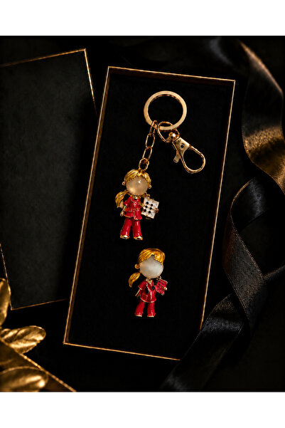 PULİNİN DÜKKANI Artist Figured Keychain – Special Design Gift Keychain with P...