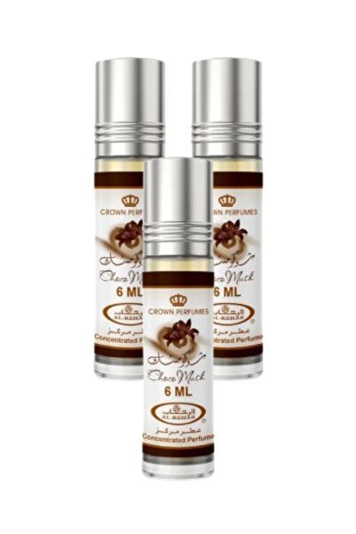 ALREHAB 3 قطع من زيت عطر شوكو مسك 6 مل