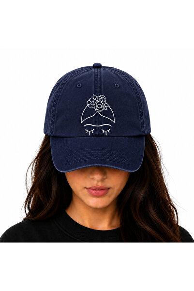 WeavedCo Embroidered Washable Vintage Hat (Frida Kahlo)