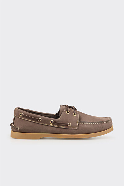 Elle Shoes Kahve Deri Erkek Günlük Ayakkabı