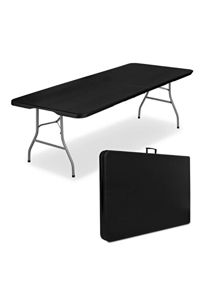 JollyMag Masa pliabila neagra, pentru gradina, camping sau pescuit, tip valiz...