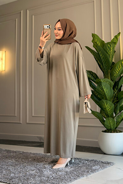 Suede Style 5991 - Stylish Comfortable Vanizeli Single Jersey Modal Dress