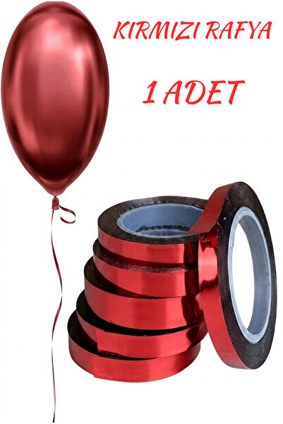 baloss fer Kırmızı Rafya İp 25 Metre Hediye Paketleme Çiçek Süsleme Dekorasyo...
