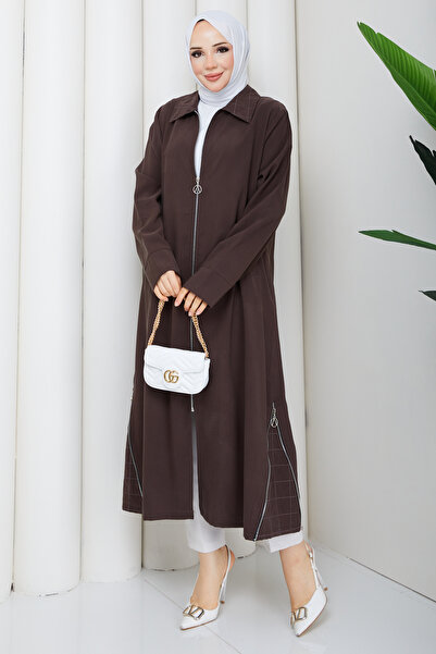 Pamuk Butik Women's Skirt with Zipper Detail, Wear and Go