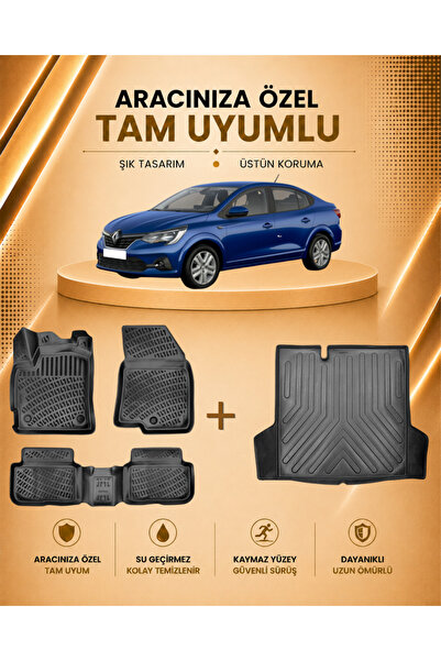 Renault Taliant 2021 Sonrası Havuzlu Paspas ve Bagaj Havuzu