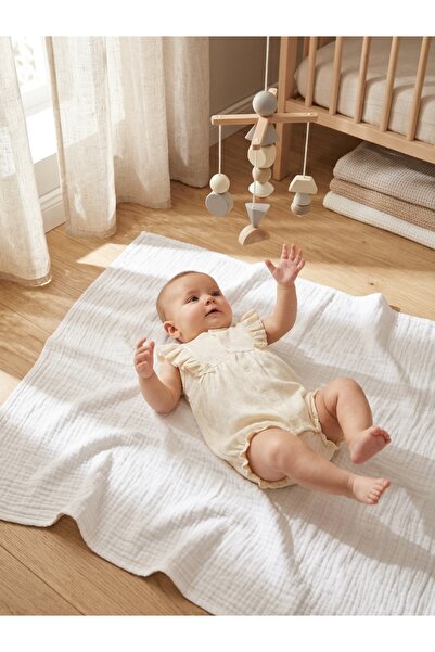 INFANT Βρεφική φόρμα με βολάν και φιόγκους, 100% βαμβάκι - Μεγέθη από 0 έως 3...