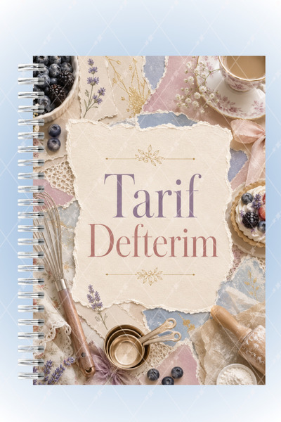 Mimu Art Studio Tarif Defteri Spiralli A5 48 Sayfa Yemek Tarifi Not Defteri 21