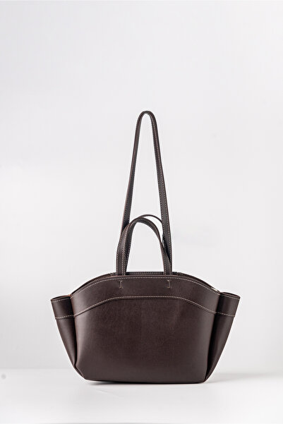 Tecer Bag Kadın Çift Saplı Fermuarlı Mini Tote Çanta