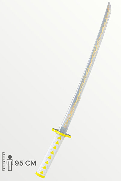 Artivo Zenitsu Agatsuma Katana Sword Demon Slayer Kılıç 95 cm Katlanabilir Aç...