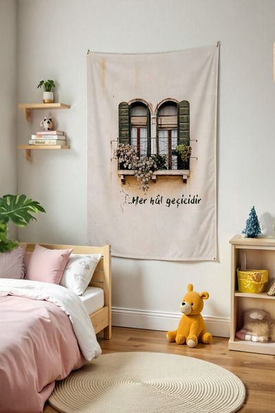 Tepeli Home خلفية جدارية لغرفة اللاعبين بتصميم "كل شيء مؤقت" - تصميم أنيمي وخ...