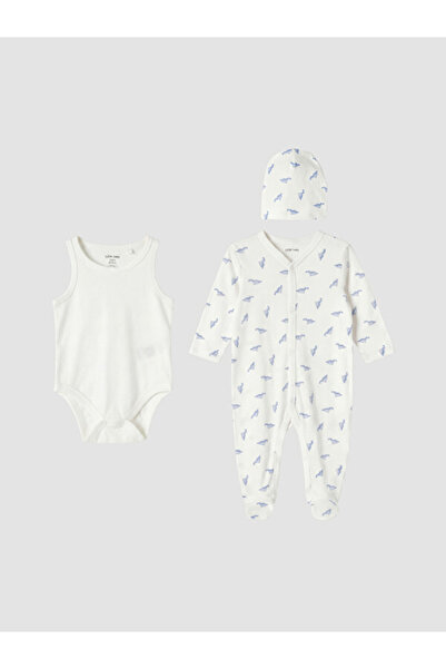 LC Waikiki Esvab • Modern & Distinctive Printed Baby Boy 3-Piece Set