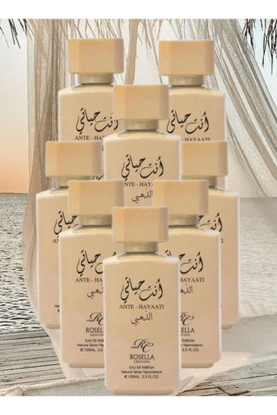 ROSELLA 8 Pieces Ante Hayaati Golden Perfume 100ML