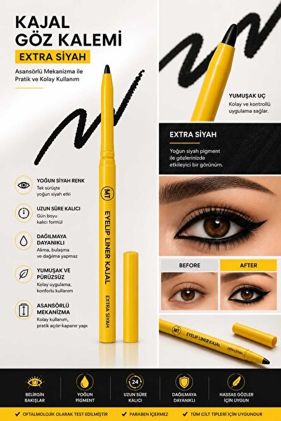 MT Elevator Kajal Eyeliner Extra Black 1 Piece