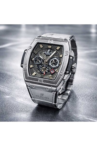 Hublot Luxury Mens Chronograph Watch Stainless Steel Designer Wrist Watch