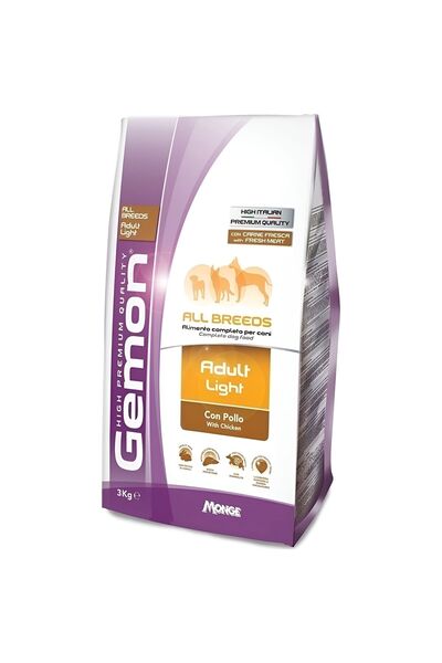 Gemon Adult All Breeds Light Ξηρά Τροφή Σκύλου με Κοτόπουλο 20kg