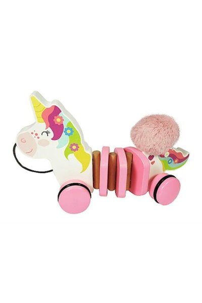 OEM Unicorn Lea 61340 TREFL Jucărie zornăitoare din lemn, Multicoloră