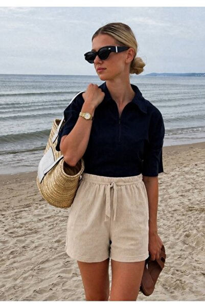 BERRUPAZ Comfortable Fit Shorts with Elastic Waist