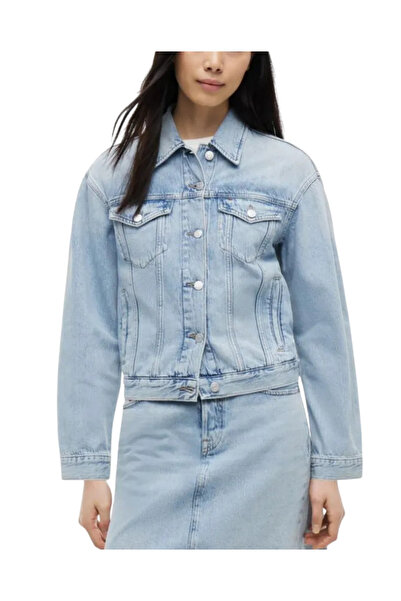 Tommy Hilfiger Γυναικείο Τζιν Μπουφάν Μπλε Tommy Jeans DW0DW23471-1AB