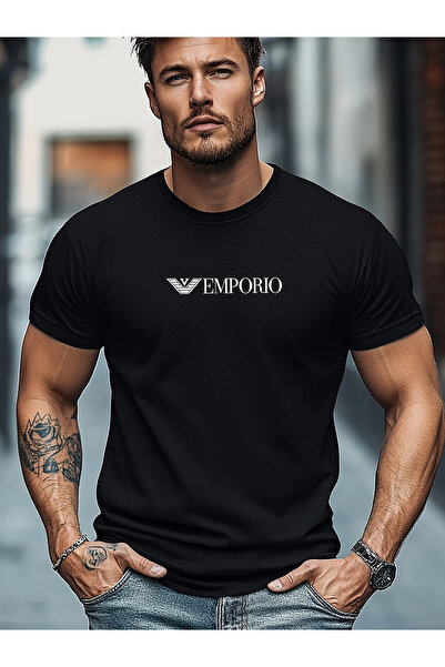 121 Men's Four Seasons Casual Short-Sleeved Electronic Pattern T-Shirt