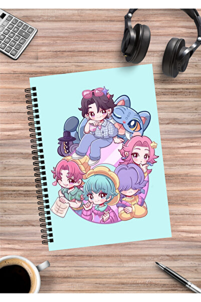 mertfigur Kpop Demon Hunters Anime Spiral Notebook A5 (50 Sheets)