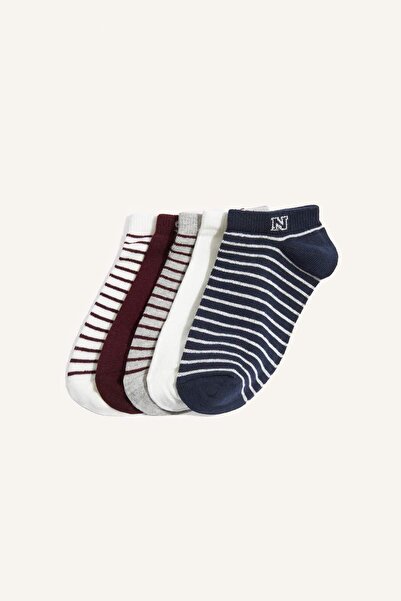 DeFacto 5-Pack Cotton Booties Socks for Boys I3261A8Ns