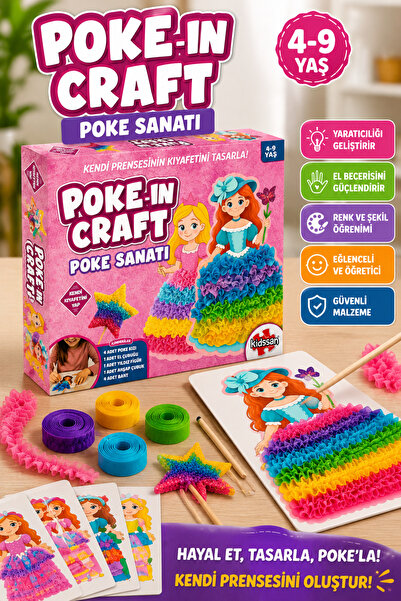 kidssan games Kidssan Poke-In Craft Poke Sanatı | Prenses Tasarım ve El Becer...
