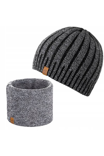 Brødrene Set caciula + fular tip guler barbati, Brodrene, Acril, Circumferint...