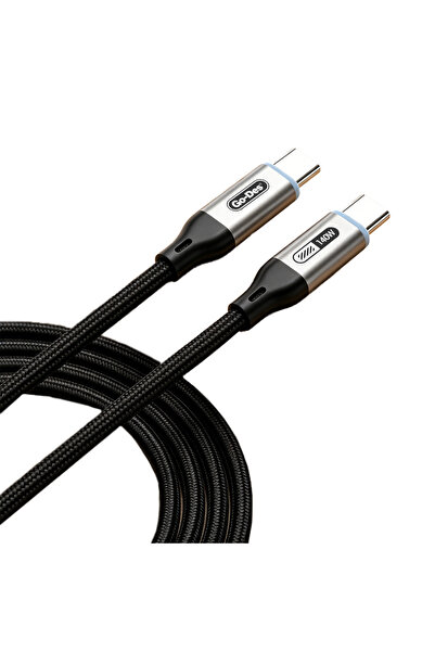 Go-Des Go Des GD-UC685 Type-C to Type-C Örgü Tasarım Hızlı Şarj Özellikli Dat...