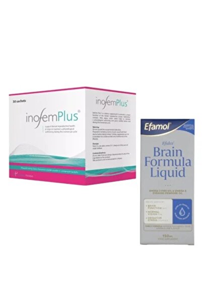 Establo Pharma Pachet Inofem Plus 30 plicuri, + Efalex Brain Formula cu DHA, ...