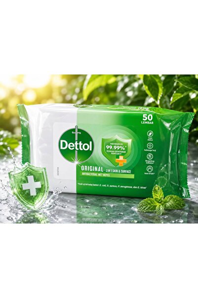 Dettol ANTIBACTERIAL WET WIPES 50S