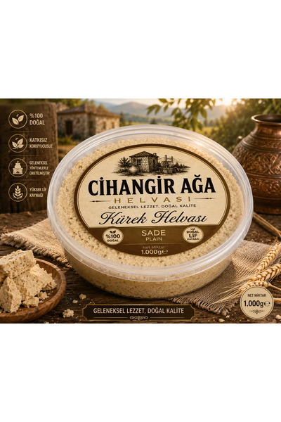 CİHANGİR AĞA TAHİNLERİ Cihangir Ağa Klasik Tahin Helvası Sade 1000 g | Gelene...