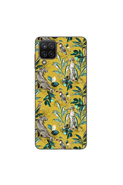 OEM Husa compatibila cu Samsung Galaxy A12 Silicon Gel Tpu Model Yellow Jungl...