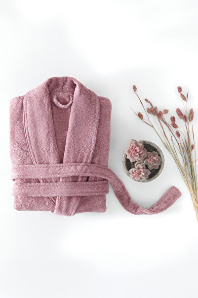 Yataş Essentials High Water Absorbent 100% Cotton Combed Textured Bathrobe - ...