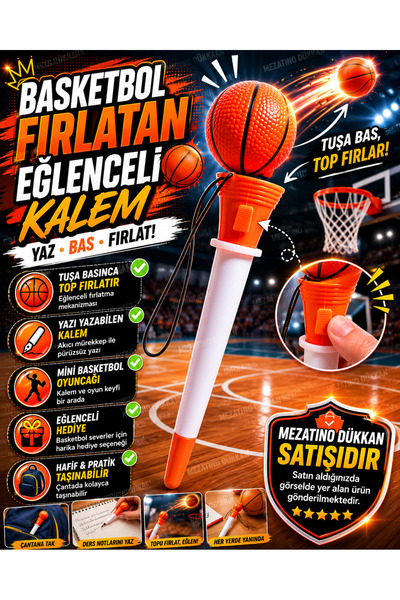 Basket Topu Fırlatan Eğlenceli Tükenmez Kalem